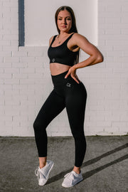  sets tops women tights shorts australia gym clothes workout best activewear#colour_black